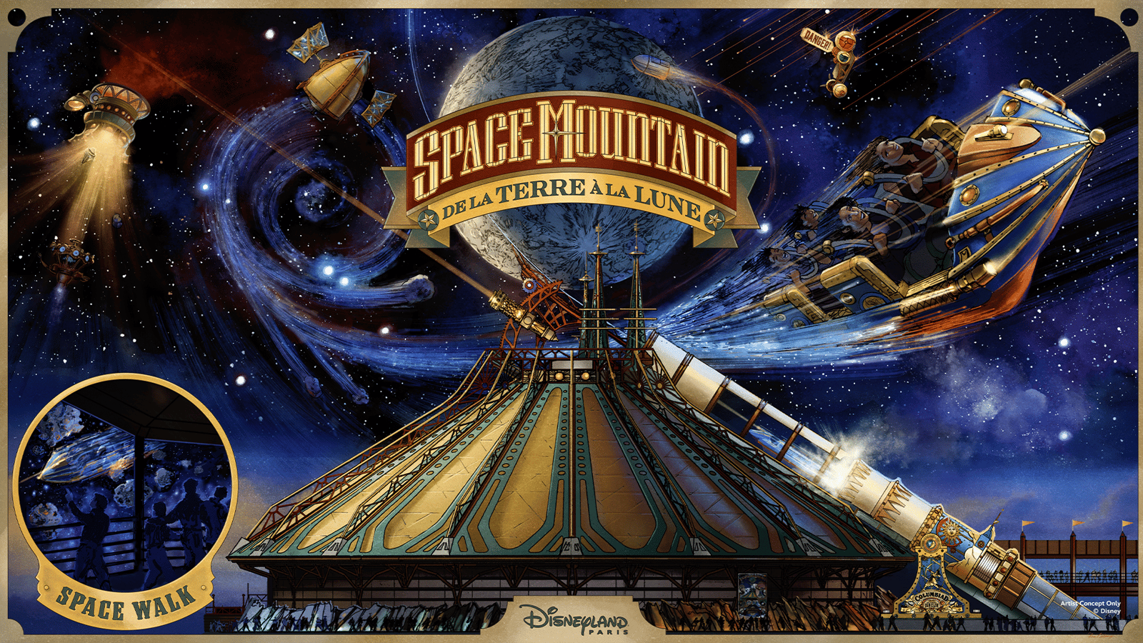 Disneyland Paris Space Mountain De la Terre