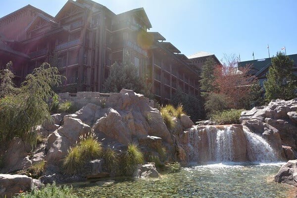 Waterfall at Boulder Ridge Villas at Disney's Wilderness Lodge